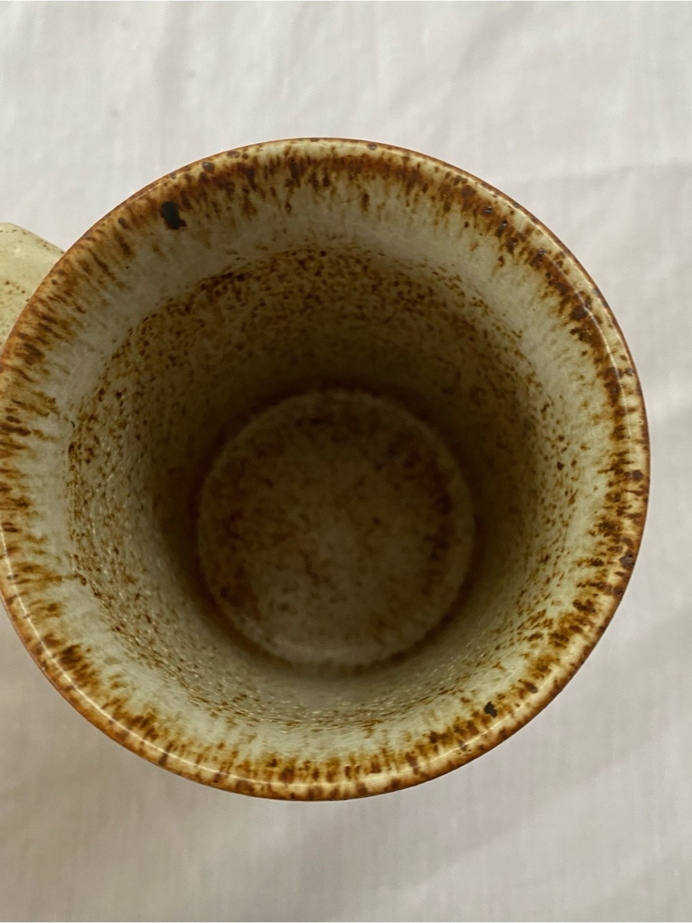 Vintage Harrods Main Living Stoneware Mug Rustic Speckled Coffee Cup England - Picture 4 of 6